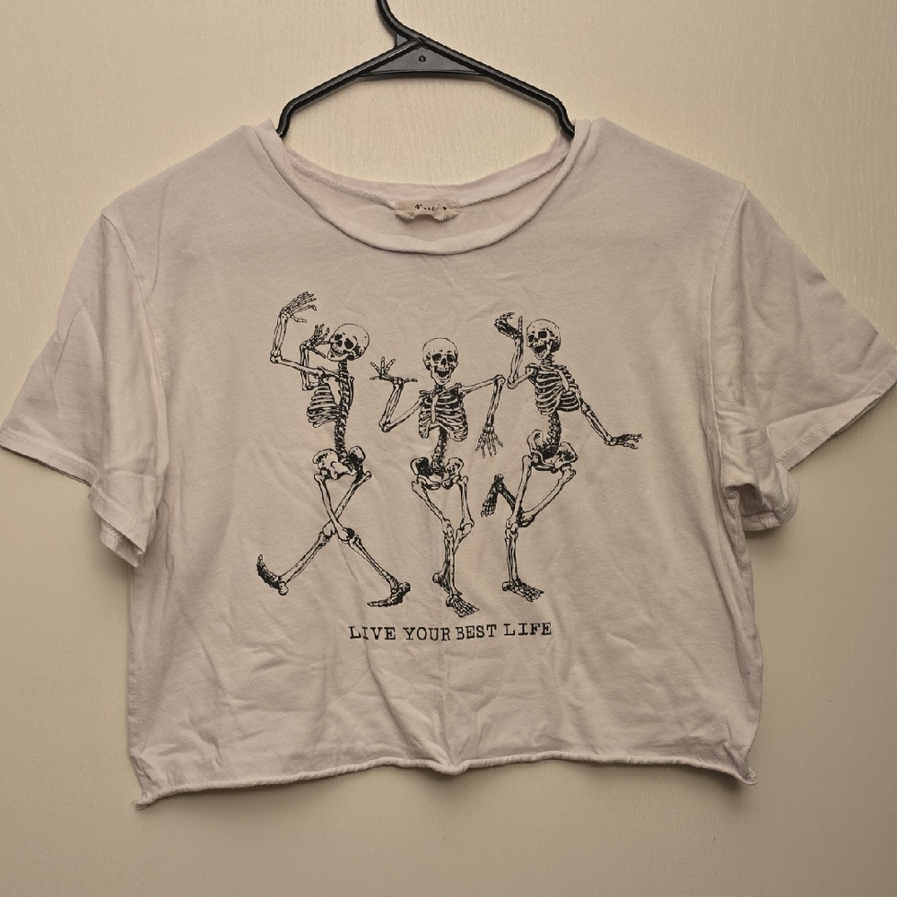 Local Lab Skeleton Graphic Crop Tee